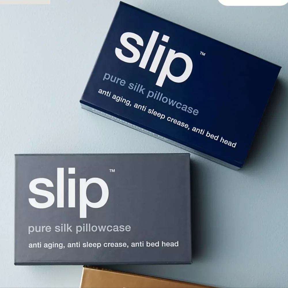 ❤️BUY 2 GET 1 FREE  Slip 100% Pure Silk Pillowcase,Queen,Retail $115.00,Charcoal